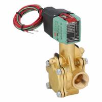 REDHAT Solenoid Valve: 3-Way, Normally Closed, 3/4 in Pipe Size, 100 to 240V AC/DC, Diaphragm Poppet (MPN 8316P074). Key specifications — Pipe Size: 3/4 in; Voltage: 100 to 240V AC/DC; Brand: REDHAT; Coil Enclosure: Without Junction Box.