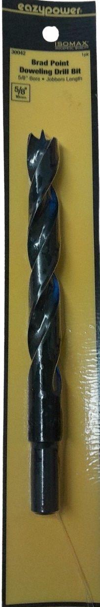 EAZYPOWER Brad-Point Drill Bit: 5/8 in Drill Bit Size (MPN 30042). Key specifications — attr277199: EAZYPOWER; attr255301: Fractional Inch.