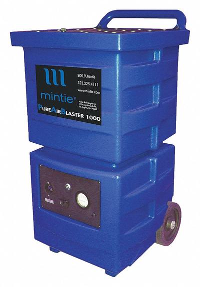MINTIE TECHNOLOGIES Air Scrubber: Polyethylene, Negative Air Pressure/Particulate Filtration - Impact-Resistant Plastic Negative Air Machines