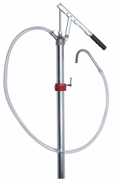 WESTWARD Hand Pump: Lever Action, Pump with Hose, 2.8 oz per stroke - Lever Handle Standard Drum Pumps