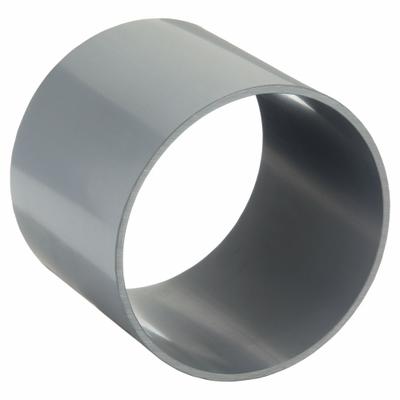 PLASTIC SUPPLY Duct Coupler: PVC, For 6 in Duct Dia, 5 7/8 in Overall Lg, 6 5/8 in Inlet Dia - Couplers