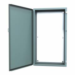 HAMMOND Electrical Enclosure: Steel, 42 in x 24 in x 8 in, NEMA 12/13, w/Panel, Solid Cover, Hinged (MPN 1418N8). Key specifications — Brand: HAMMOND; Closure Method: Clamps; Knockouts: Not Included.