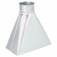 Router Hood: Steel, For 6 in Duct Dia, 12 in Overall Lg, 6 in Outlet Dia, 22 ga Material Thick (MPN 8010004385). Key specifications — Brand: NORDFAB.