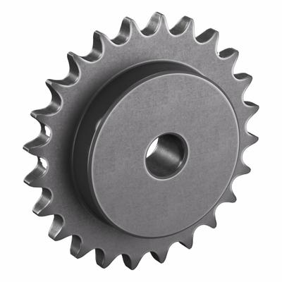 TRITAN Sprocket: One-Sided Hub, For Single Strands, 60, 24 Teeth, 5.746 in Pitch Dia - Size 60 Plain-Bore Roller Chain Sprockets