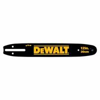 DEWALT Replacement Bar: 12 in Compatible Bar Lg, 3/8 in, 0.05 in Gauge (MPN DWZCSB12). Key specifications — Brand: DEWALT; Compatible Chain Saw Manufacturer: Dewalt; Pitch: 3/8 in.