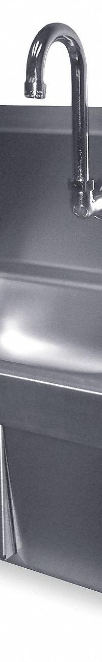 ADVANCE TABCO Hand Sink: 1 Stations, 5 in Bowl Dp, 14 in Bowl Lg, 10 in Bowl Wd, Faucet Included (MPN 7-PS-44). Key specifications — Includes Side Splash: Side Splash Not Included; Brand: ADVANCE TABCO.