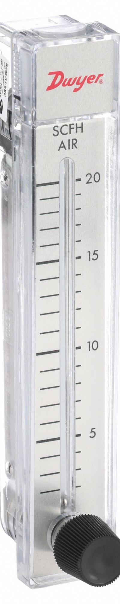DWYER Flowmeter: Variable Area Flowmeter - Panel-Mount Flowmeters for Air & Compressed Gas