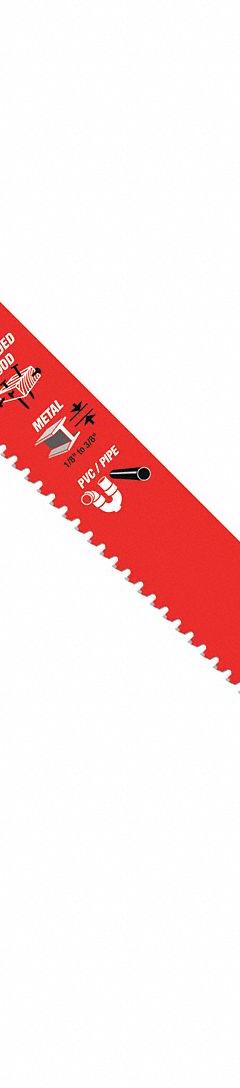 DIABLO Reciprocating Saw Blade: 6/9 Teeth per Inch, 12 in Blade Lg, 0.05 in Blade Thick, Steel, 3 PK (MPN DS1209CGP3). Key specifications — attr1109198: 6/9; attr1109200: Rigid for Straight Cuts; attr1109201: Tapered; attr1109209: DIABLO.
