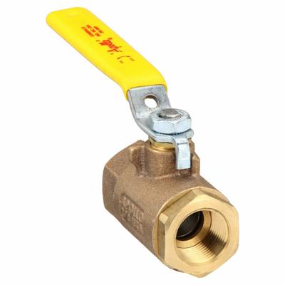 APOLLO Manual Two-Way Ball Valve: 3/4 in, Bronze, Straight, FNPT x FNPT - Bronze Ball Valves
