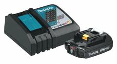 MAKITA Battery and Charger Kit: LXT®, 2 Ah, Battery Included, Charger Included, Tabbed, 18V DC (MPN BL1820BDC1)