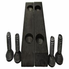 WILTON Serrated Jaw Inserts: Steel, For 2 1/2 in Vise Jaw Wd, CBV-65/SBV-65 (MPN 2900270). Key specifications — attr867043: SBV-65; attr663946: WILTON; attr923123: Steel.