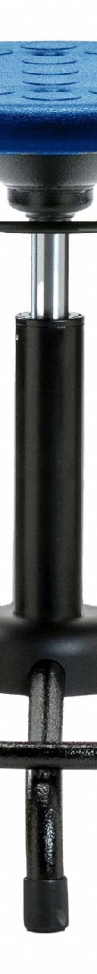 Stool: Polyurethane, Ht Range 20 1/2 in to 28 1/2 in, 13 in Seat Wd, 13 in Seat Dp, 5 Glides, Blue (MPN IPMBSO-RT-RG-BLU). Key specifications — Brand: APPROVED VENDOR; Foot Support: Yes; Base Material: Steel; ESD-Safe: Not ESD Safe; Number of Casters: 0.