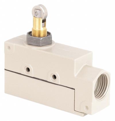 OMRON Roller Plunger Limit Switch: Roller Plunger, Metallic, Momentary - Top-Mount Roller-Plunger Limit Switches