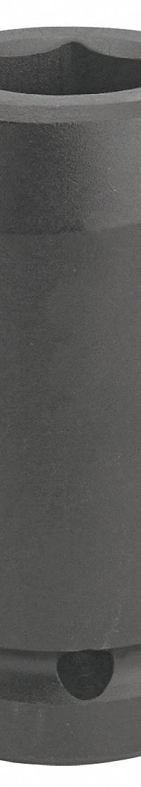 PROTO Impact Socket: 1 in Drive Size, SAE, 2 7/8 in Socket Size, 6-Point, Deep, 5 in Overall Lg (MPN J10046L). Key specifications — attr1215501: PROTO; attr1215515: Black Oxide; attr1215518: 2-7/8 in.