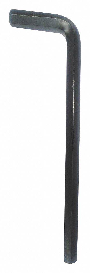 WESTWARD Hex Key: 0 Ball Ends, 14 mm Tip Size, Metric, Long, Alloy Steel, Black Oxide - L-Shaped Hex Keys