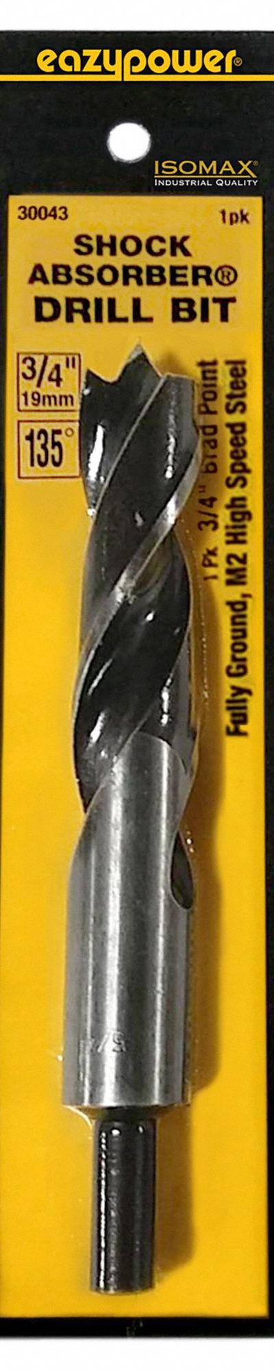 EAZYPOWER: 3/4 in Drill Bit Size - High-Speed Steel Brad-Point Drill Bits