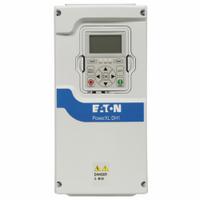 EATON Variable Frequency Drives: In Phase Three, Out Phase Three, 1 1/2 hp, IP21, With Bypass, White (MPN DH1-343D3FN-C21C). Key specifications — Style: HVAC Compact AC Drive; Color: White; Output Voltage: 380-500V AC; Output Phase: Three.
