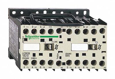 SCHNEIDER Magnetic Contactor: Reversing, 3 Poles, 3NO Contacts, 6 A - Reversing IEC Contactors