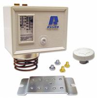 Refrigeration Control: Temp Control, 25°F to 75°F, SPST, Opens on Rise, Normally Closed, Air Coil (MPN o10-1802). Key specifications — Manufacturer Part Number: o10-1802; Voltage: 240V AC; Brand: RANCO; Capillary Type: Air Coil.