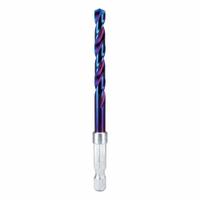 SPYDER Twist Drill Bit: 15/64", 137° Split Point, HSS, Impact Rated, Quick-Change Hex Shank (MPN 19011). Key specifications — attr1234973: Impact Rated; attr1234966: SPYDER; attr1234978: 0.2344.