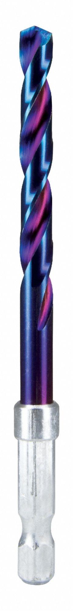 SPYDER Twist Drill Bit: 15/64", 137° Split Point, HSS, Impact Rated, Quick-Change Hex Shank (MPN 19011). Key specifications — attr1234973: Impact Rated; attr1234966: SPYDER; attr1234978: 0.2344.