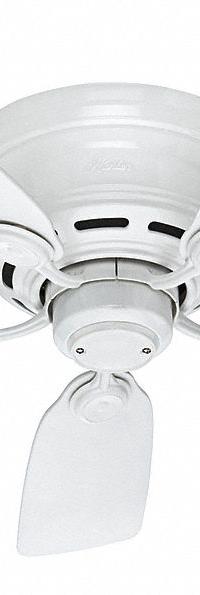 HUNTER Ceiling Fan: 42 in Blade Dia, 3 Speeds, Low Profile IV (MPN 51059). Key specifications — Material: Galvanized; Series: Low Profile IV; Light Kit: No; Number of Speeds: 3; Brand: HUNTER.