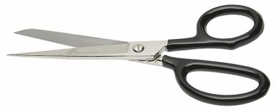 ABILITY ONE Scissors: Right-Hand, 7 in Overall Lg, Straight, Steel, Pointed - Plastic-Handle Scissors