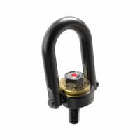 JERGENS Hoist Ring: Pivot/Swivel, w/Indicator, Black Oxide-Coated Steel, 7/8"-9, Max. 8,000 lb (MPN 23424LC). Key specifications — attr994472: JERGENS; attr994492: 7/8"-9; attr998493: Lifting.