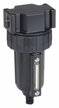 PARKER Compressed Air Filter: Particulate, 3/8 in NPT, 5 micron, 80 cfm, 250 psi Max Op Pressure (MPN 06F28BC). Key specifications — attr110055: 06F; attr110008: PARKER.