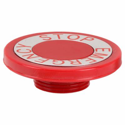 EATON Mushroom Head: 30 mm Panel Size, Non-Illuminated, Metallic, Emergency Stop - Heads for Push Buttons