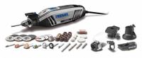 DREMEL Rotary Tool Kit: 1.8 A Current, Variable Speed, 1/8 in Collet Size, 4300 (MPN 4300-5/40). Key specifications — attr1255004: DREMEL; attr1255007: Variable Speed.