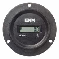 ENM Hour Meter: Hour Meters, Front Panel Mounting, Digital, 4.5 V AC/DC – 60 V AC/DC, LCD, Tenth (MPN TB44B65A). Key specifications — Mounting Style: Flange; Bezel Face Shape: Round; Hour Unit Increment: Tenth; NEMA Enclosure Rating: 4; Brand: ENM; Manufacturer Part Number: TB44B65A; Meter Type_Broad: Digital.