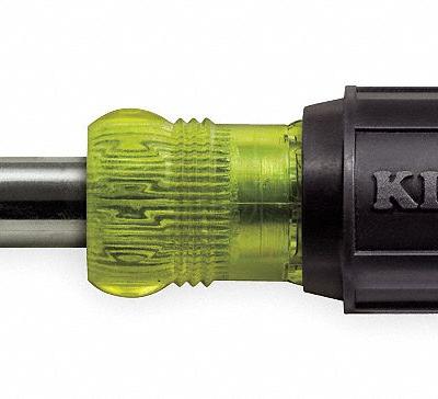 KLEIN TOOLS Multi-Bit Screwdriver: Phillips/Slotted/Square/Torx Tip - Combination Multi-Bit Screw & Nut Drivers