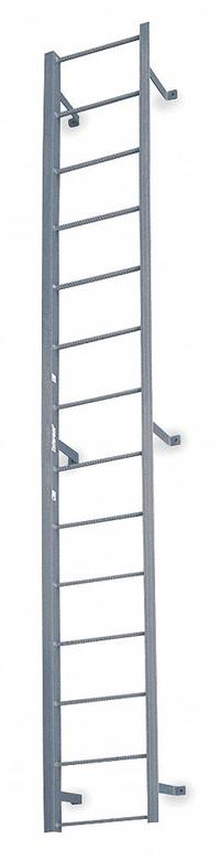 COTTERMAN Fixed Ladder: 8 ft Overall Ht, 22 in Overall Wd, Steel, 300 lb Load Capacity, 9 Rungs (MPN F9S C1). Key specifications — Brand: COTTERMAN; Assembly: Assembled; Number of Sections: 1.