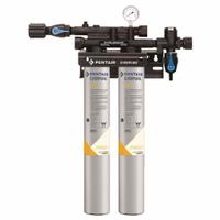 EVERPURE Water Filtration System: 0.2 micron, 5 gpm, 50,000 gal, 25 in Overall Ht, 17 in Overall Dia (MPN EV920252). Key specifications — Connection Type: NPT; Filter Media: Carbon; Reduces: Chlorine Taste; Brand: EVERPURE.