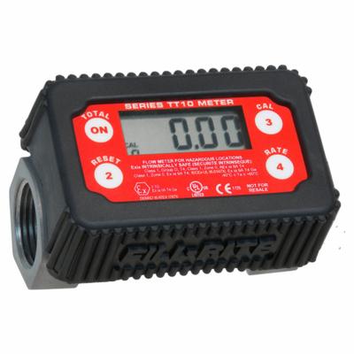 FILL-RITE Flowmeter: In-Line Digital Turbine Meter, Turbine, 1 in BSPP, 1 in Connection Size - Inline Turbine Totalizers for Fuels