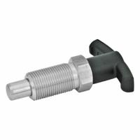 JW WINCO Indexing Plungers with T-Handle: Nonlocking, 18-8 SS Body & Plunger, M16x1.5, 8.5 N to 26 N (MPN 817.4-8-8-M16X1.5-B-NI). Key specifications — Brand: JW WINCO.