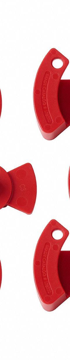 BRADY Lockout Device: ABS, Red, 6 PK (MPN 178950). Key specifications — Brand: BRADY.