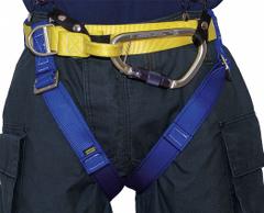 GEMTOR Rescue Harness: II, Nylon, 36 in Waist Size (Min), 50 in Waist Size (Max) (MPN 546NYCL-2A). Key specifications — Brand: GEMTOR; Standards: NFPA 1893; Hardware Material: Steel; Webbing Materials: Nylon; Back D-Ring: No; Class: II; Color: Blue; Front D-Ring: No.