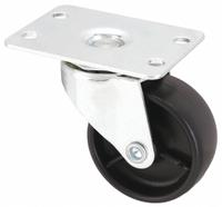 APPROVED VENDOR Plate Caster: Swivel, No Brake, Polyolefin, 3 in Wheel Dia, 1 in Wheel Wd, Plain (MPN 426A77). Key specifications — Wheel Bearing Type: Plain; Wheel/Tread Color: Black; Brand: APPROVED VENDOR; Caster Type: Swivel.