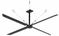 HUNTER INDUSTRIAL Ceiling Fan: 86,673 cfm Airflow, 14 ft Blade Dia, Variable Speeds, 240V AC, Silver (MPN E14-23I-IP-SM). Key specifications — Voltage: 240V AC; Light Kit: No; Series: ECO; Number of Speeds: Variable; Phase: Three; Current: 3.5 A; Brand: HUNTER INDUSTRIAL.