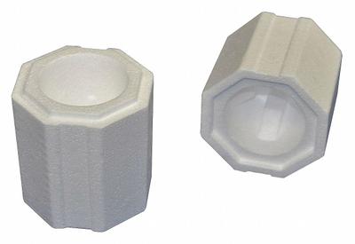 POLAR TECH Laboratory Mailer: Bottle Holds Container, 10 1/2 in Outside Ht, 4 3/4 in Outside Lg - Lab Bottle Mailers