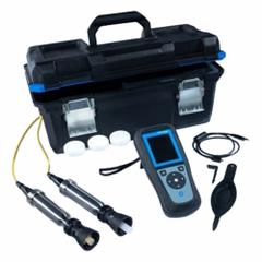 HACH Dissolved Oxygen Meter: Dissolved Oxygen, 200% DO Concentration - Max, 0.1, 0°C – 60°C, Digital (MPN LEV015.53.22008). Key specifications — Includes: LEZ015.99.A004A HQ Protective Glove; DO Accuracy: ±0.2 mg/L for greater than 8 mg/L; Temp Accuracy: ±0.3 °C; Brand: HACH; DO Resolution: 0.1.