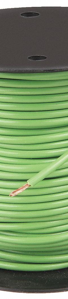 GROTE Primary Automotive Wire: GPT, 500 ft, 1 Conductor, 10 AWG, Green, 60 V Volt (MPN 87-5506). Key specifications — Brand: GROTE.
