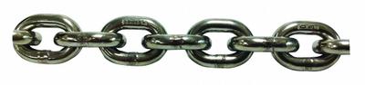 PEWAG Straight Chain: 3/16 in Trade Size, 63 Chain Grade, 316 Stainless Steel - Grade-63 Corrosion-Resistant Lifting Chains
