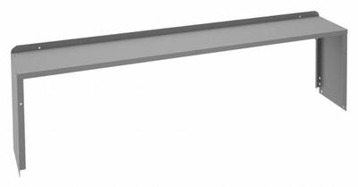 TENNSCO Shelf Riser: 72 in Overall Wd, 10 1/2 in Overall Dp, Gray, Carbon Steel - Risers for Workbenches