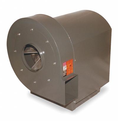 Dayton High Pressure Blower: 12 1/2 in Wheel, Belt Drive, Less Drive Pack - Belt-Drive Blowers without Drive