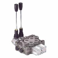 HYDRO CUSTOM Hydraulic Directional Control Valve: Four-Way / Three Positions, Tandem Center (MPN 228907). Key specifications — attr1017968: HYDRO CUSTOM; attr1017969: Tandem Center; attr1018005: Spring Center.