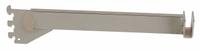 ECONOCO Rectangular Tubing Bracket: Single, 1 in Slot Spacing, 1/2 in Slot Lg, Chrome, 16 ga Gauge (MPN SLT/12). Key specifications — Product Type: Rectangular Tubing Bracket; Color: Silver; For Display Type: Single Slotted Standards; Material: Steel; Duty Rating: Heavy Duty; Brand: ECONOCO; Finish: Chrome; Mounting Type: Hanging.