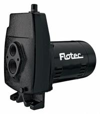 FLOTEC Convertible Well Jet Pump: Cast Iron, Single Phase, 115/230V AC, 1/2 hp, 2.9 gpm, 50 ft Head (MPN FP4212). Key specifications — Brand: FLOTEC; Rated Voltage: 115/230V AC; Includes: Motor; Ejector Included: No Ejector Included; Ejector: Not Included.